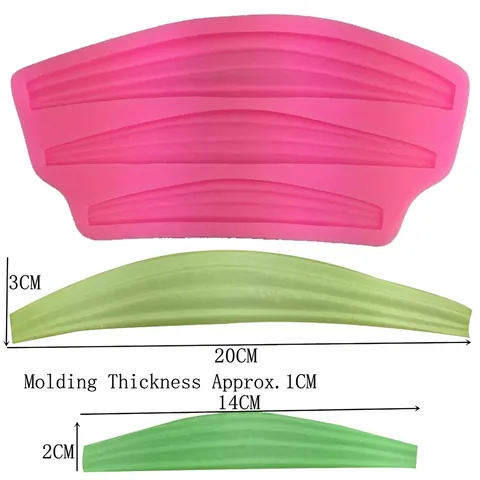 Ribbon Lace Border Silicone Fondant Cake Mold Wave Pattern Edge Decorating Tool For Wedding Birthday Baking DIY Crafts