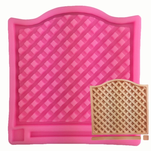 Gitterstruktur Silikon Fondant Form DIY Spitze Kuchenrand Dekoration Backwerkzeug Vorhang Design Zucker Handwerk Geprägte Matte