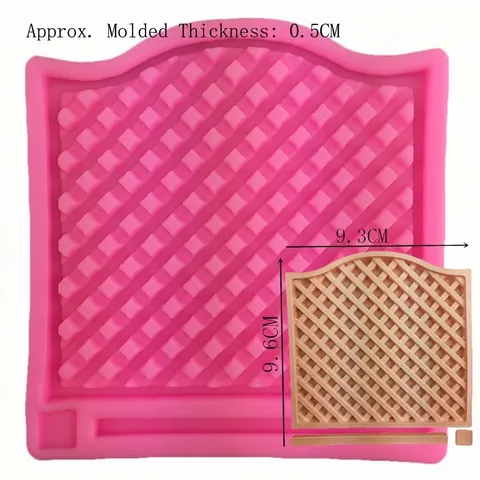 Gitterstruktur Silikon Fondant Form DIY Spitze Kuchenrand Dekoration Backwerkzeug Vorhang Design Zucker Handwerk Geprägte Matte
