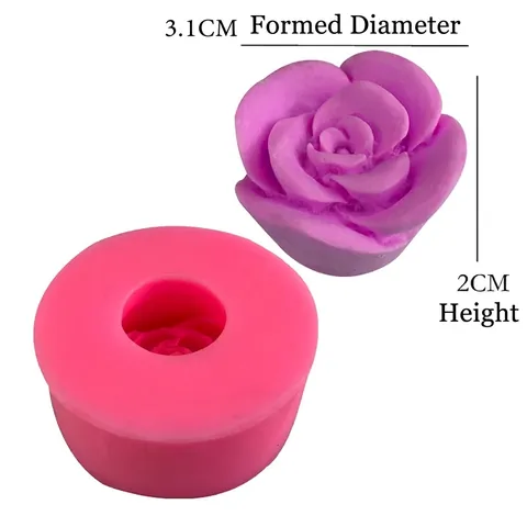 3D Rose Blume Silikonform Für DIY Handgefertigte Fondant Kuchen Schokolade Süßigkeiten Seife Kerze Harz Handwerk Backform