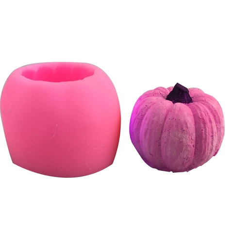 Stampo in Silicone Zucca 3D per Torta Fondente Cioccolato Sapone Artigianato Fai da Te Strumento da Forno per Halloween