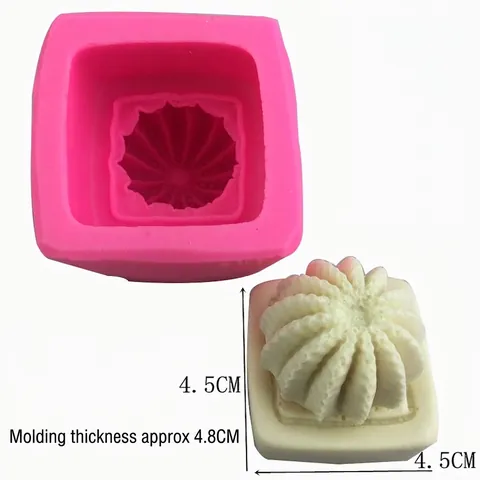 Cactusvormige Siliconenvorm Voor Fondant Taart Chocolade Snoep Ambacht Zeep Kaars Maken Decoratieve Bakgereedschap Roze Plant Patroon