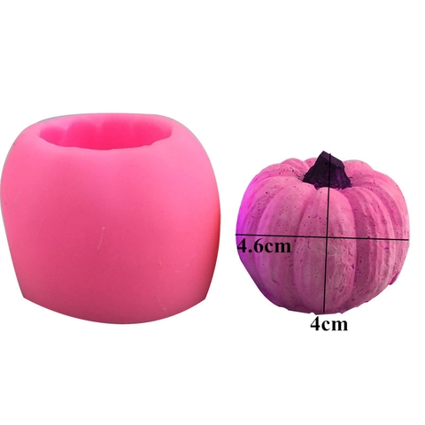 Stampo in Silicone Zucca 3D per Torta Fondente Cioccolato Sapone Artigianato Fai da Te Strumento da Forno per Halloween
