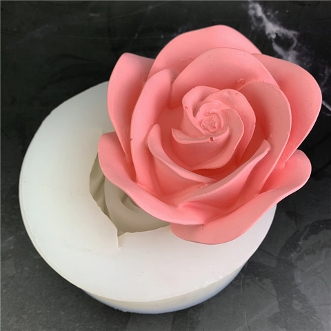 Large Rose Flower Shaped Silicone Mold For DIY Handmade Fondant Cake Decoration Soap Candle Gypsum Resin Craft Baking Tools