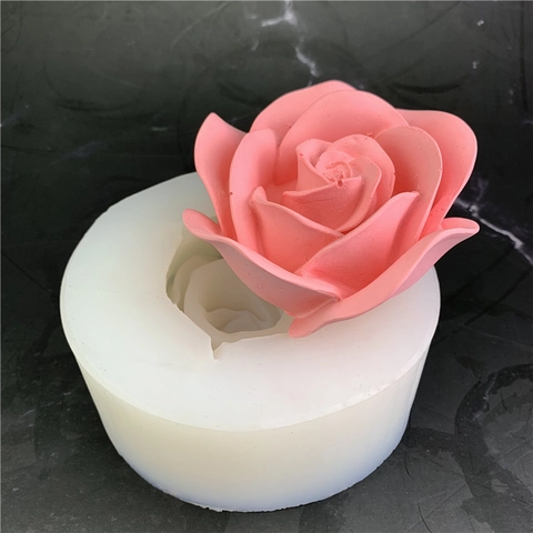 Large Rose Flower Shaped Silicone Mold For DIY Handmade Fondant Cake Decoration Soap Candle Gypsum Resin Craft Baking Tools