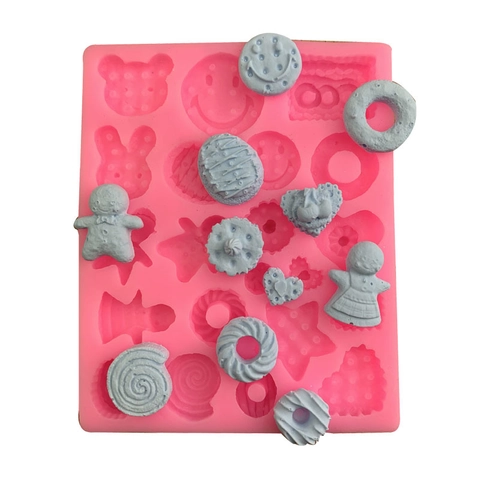 Molde de Silicona Rosa Formas Oso Conejo Corazón Estrella para Jabón Artesanal Bricolaje Yeso Chocolate Herramienta de Repostería