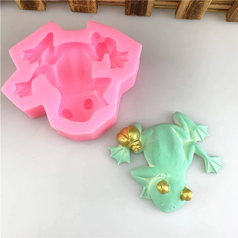 Realistische Frosch Silikonform Tierform Fondant Tortendekoration Werkzeuge DIY Handgemachte Seife Schokolade Backform