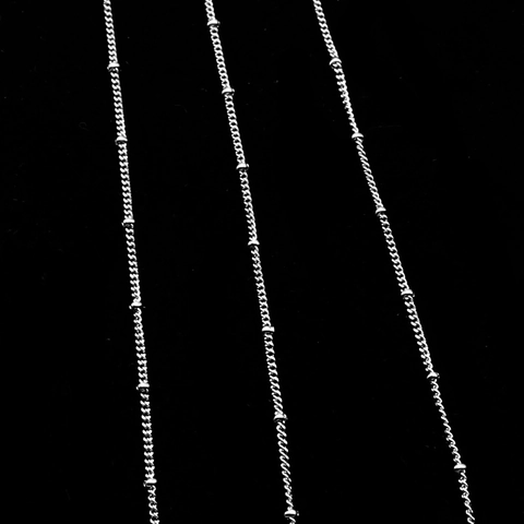 Stainless Steel Satellite Bead Chain For DIY Jewelry Making Accessories Necklace Bracelet Handmade Crafting Findings Supplies