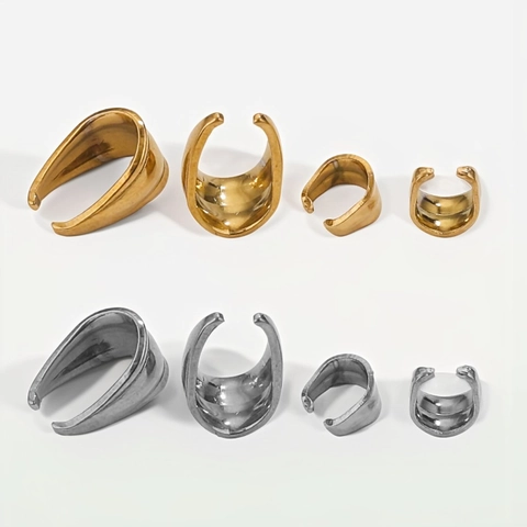 Stainless Steel Thickened Texture Pinch Bails For Pendant DIY Jewelry Making Findings Titanium Steel Bail Connector Accessories