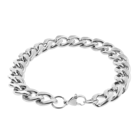 Unisex Hip Hop Stainless Steel Cuban Link Bracelet For Men Women Fashion Jewelry NK Hollow Chain Bracelet Gold Black Silver