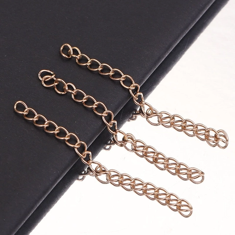 Stainless Steel Jewelry Extender Chain For Necklace Bracelet DIY Jewelry Making Findings Extension Chain Accessory