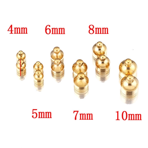 Stainless Steel Bell Shaped End Caps Rope Stopper For DIY Jewelry Making Connector Findings For Cord Bracelet Necklace
