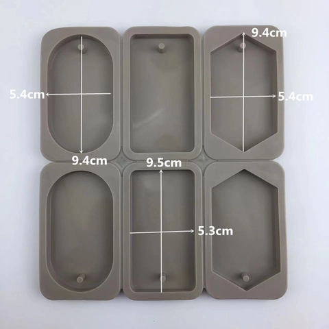 Multi-Hohlraum Silikonform Für Aromatherapie Wachstabletten Gips Seife DIY Handgemachte Oval Rechteck Hexagon Geometrische Form
