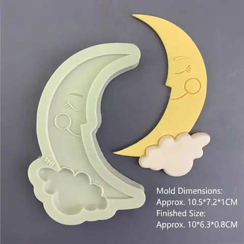 Mond Wolke Lächelndes Gesicht Silikonform Kuchen Dekoration Werkzeug Für Schokolade Fondant Gips DIY Handwerk Backform