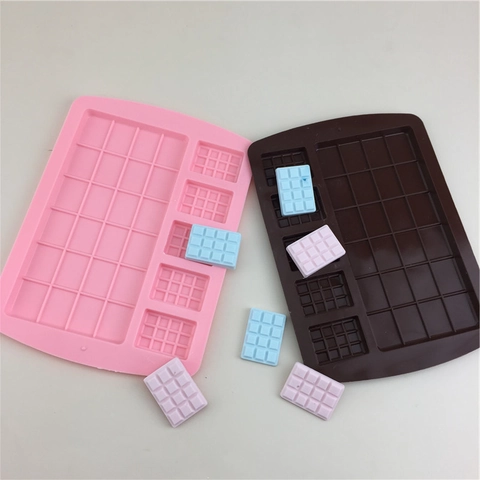 Kreative Geometrische Waffelform Silikonform Für Schokolade Kekse Fudge Gelee DIY Backen Dekoration Werkzeug Silikonform