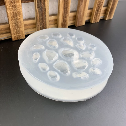 Stampo in Silicone a Forma di Ciottolo per Decorazione Torta al Cioccolato Fai-da-te Artigianato di Sapone in Pietra Aroma