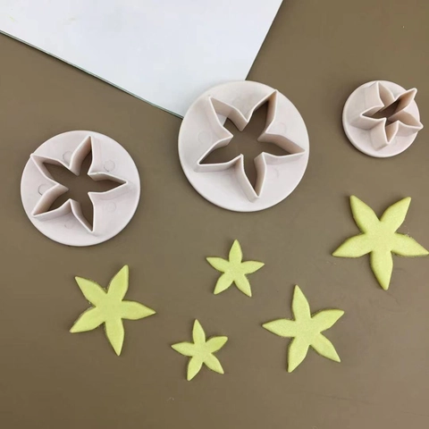 Sternförmige Plätzchenformen Kunststoff Fondant Tortendekoration Werkzeuge Stern Gebäckform Set Für DIY Backen Handwerk Pasta Fondant