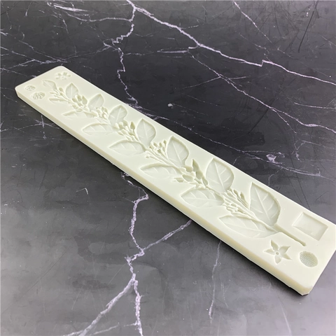 Jasminblatt Rebe Silikonform Für Tortendekoration Backen DIY Werkzeug Geprägtes Blumenmuster Dekorative Bastelform