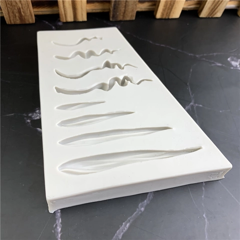 Silicone Hair Fringe Style Cake Mold Wave Pattern Chocolate Baking Decoration Tool For DIY Resin Clay Crafting