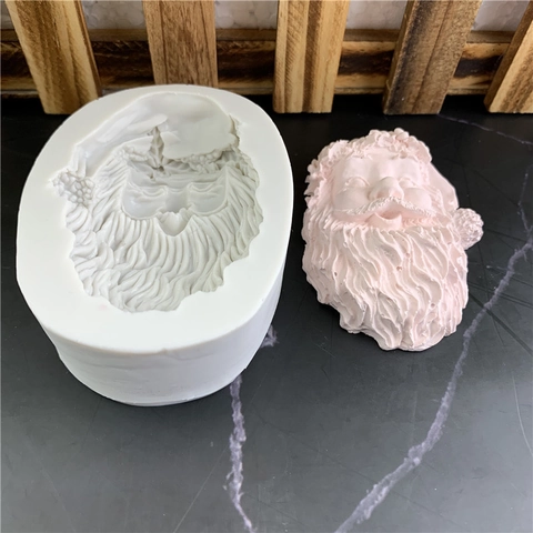 Kerstman Siliconen Vorm Voor Fondant Chocolade Bakken Decoratie Gereedschap DIY Gips Hars Gieten Vorm