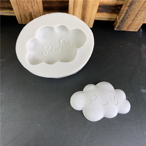 Καλούπι σιλικόνης με χαμογελαστό σύννεφο Mini Cloud Fondant Εργαλείο διακόσμησης τούρτας για σοκολάτα DIY Crafting Mould