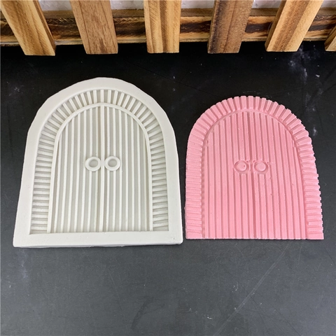 Stampo in Silicone a Forma di Porta ad Arco Stile Europeo Strumento per Decorazione Torte Fondente Resina Epossidica DIY