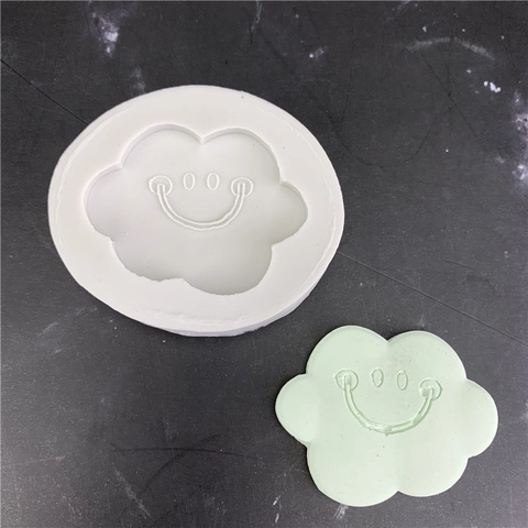 Cloud Smile Face Silicone Mold For Cake Decoration DIY Handmade Chocolate Fondant Baking Tools Flower Shape Clay Soap Mold