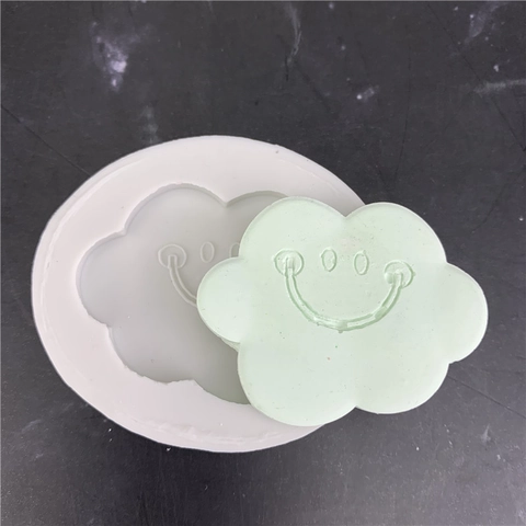 Cloud Smile Face Silicone Mold For Cake Decoration DIY Handmade Chocolate Fondant Baking Tools Flower Shape Clay Soap Mold