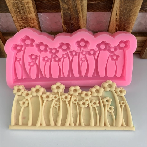 DIY Silikon Backform Blumencluster Design Für Fondant Kuchendekoration Schokolade Pastoraler Stil Küche Backwerkzeug