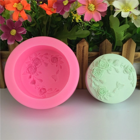 Butterfly Rose Flower DIY Silicone Mold For Cake Decoration Handmade Soap Candle Aromatherapy Wax Resin Craft Casting Tool