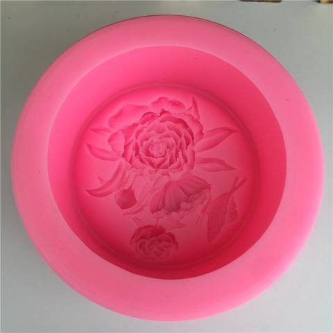 Stampo per Torte in Silicone con Rosa e Farfalla Fai-da-Te Stampo Rosa per Fondant Cioccolato Sapone Candele Decorazione Dolci
