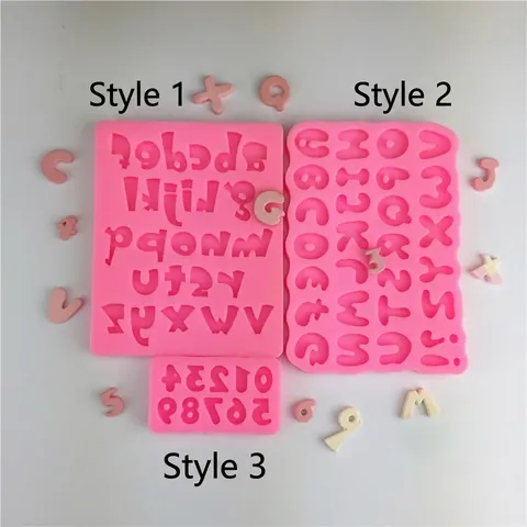 Silikon Alphabet Nummer Form DIY Fondant Schokolade Kuchenform 3D Buchstaben Zahlen Backen Dekoration Werkzeug Für Torten Deko