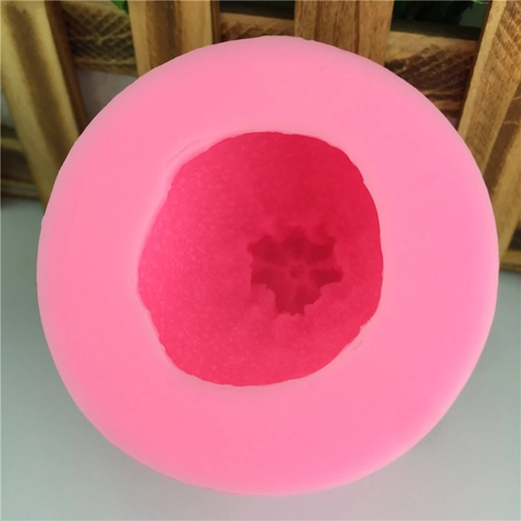 Kreative Silikon Kuchenform In Blütenknospenform Für DIY Schokolade Fondant Backwerkzeuge Handgemachte Seife Kerze Handwerk Rosa
