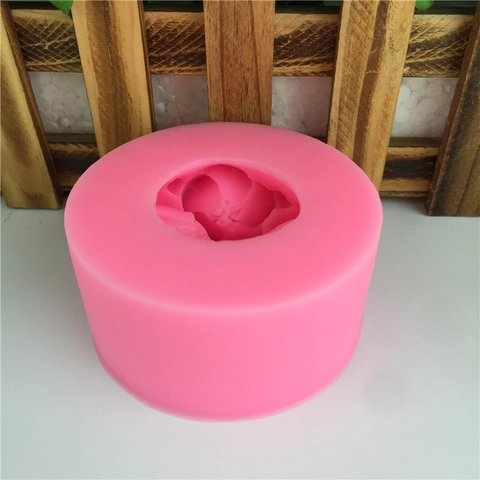 3D Cherry Blossom Silicone Cake Mold Floral Shape Chocolate Fondant Baking Tool For DIY Handmade Soap Candle Pink Mold