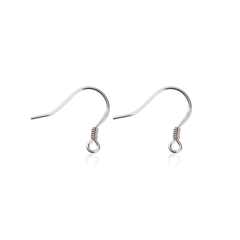 925 Sterling Silver Earring Hooks For Jewelry Making DIY Earring Findings Polished Minimalist Ear Wires Women Jewelry Components
