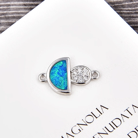 Pendentif Connecteur Bijoux Champignon Main De Fatma Mauvais Œil Opale Artificielle Zircone Cuivre DIY Accessoire Pour Bracelet Femme