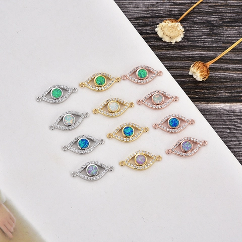 Kupfer Böser Blick Künstlicher Opal Strass Bolo Armband Für Damen Verstellbar Geheimnisvoll Exotischer Stil Mode Schmuck