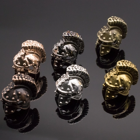 Retro Spartan Roman Gladiator Helmet Charms Zinc Alloy DIY Jewelry Accessories For Bracelet Necklace Making Men Women