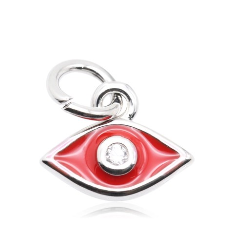 Evil Eye Copper Pendant Enamel Rhinestone Eye Charms For DIY Necklace Bracelet Earrings Making Mystical Jewelry Accessories