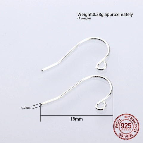 S925 Sterling Silver Earring Hooks And Earring Backs Findings For DIY Jewelry Making Hypoallergenic Silver Earring Components