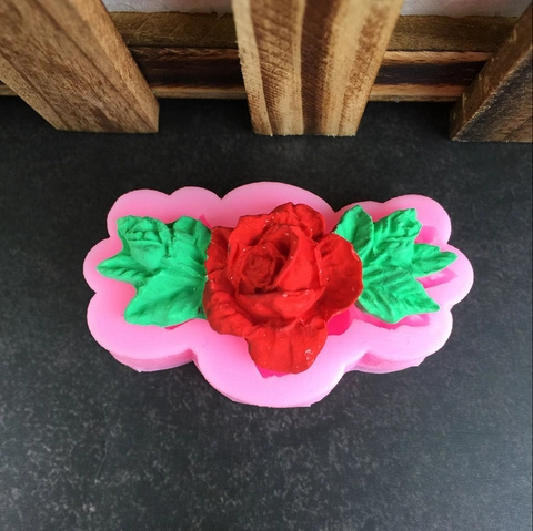 DIY Mini Rosenblütenranke Silikonform Für Fondant Kuchen Schokolade Handgemachte Seife Sugarcraft Dekoration Backwerkzeug