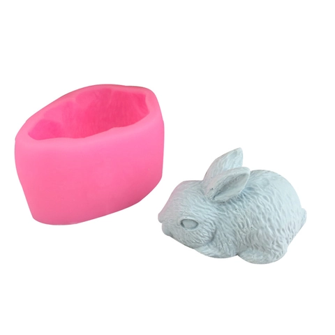 3D Konijn Siliconen Vorm Prinses Bunny Vorm DIY Cake Fondant Chocolade Maken Tool Stereoscopisch Dier Patroon Bakken Accessoire