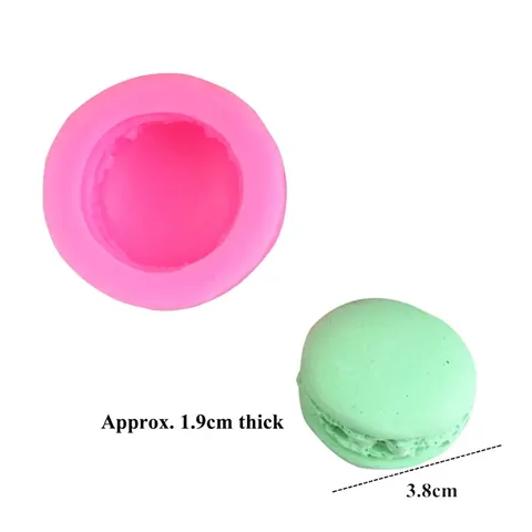 3D Macaron Form Silikonform Für Seife Kerze Fondant Herstellung Lebensmittelecht Pink Backen Dekoration DIY Küchenbedarf