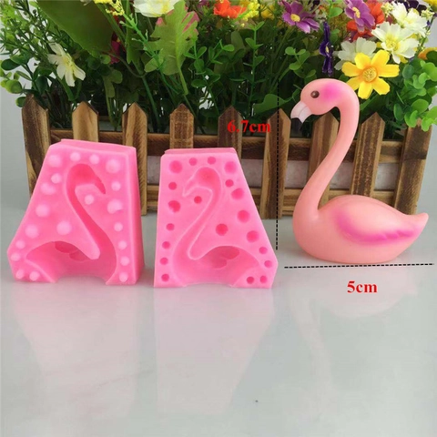 Stampo in Silicone a Forma di Fenicottero Per Mousse Gelato Cioccolato Fondente Decorazione Torte Rosa Fai Da Te Stampo per Sapone