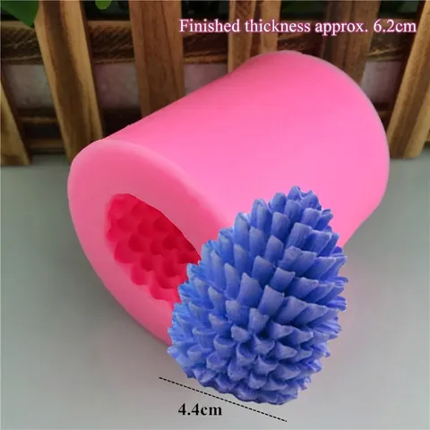 3D Tannenzapfen Silikonform Für Handgefertigte Kerze Seife Fondant Kuchen Schokolade Harz Weihnachten Backwerkzeug