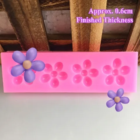 Rosa Blumen Silikonform Für DIY Backen Fondant Kuchen Schokolade Handgemachte Seife Basteln Dekoration Werkzeug Backform
