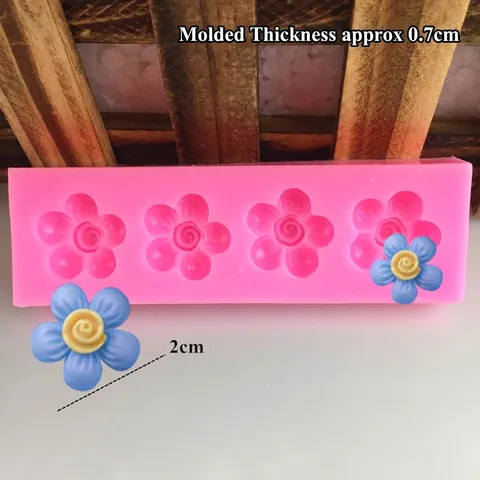DIY Multi Cavity Spiralblume Silikonform Für Fondant Kuchen Dekoration Schokolade Handgemachte Seife Rosa Backwerkzeug