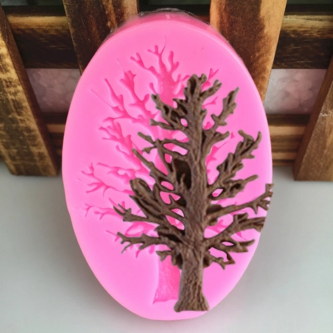 DIY Baumzweig Silikonform Für Fondant Tortendekoration Weihnachtsbaum Form Handgefertigte Bastel Backen Ton Harz Werkzeuge