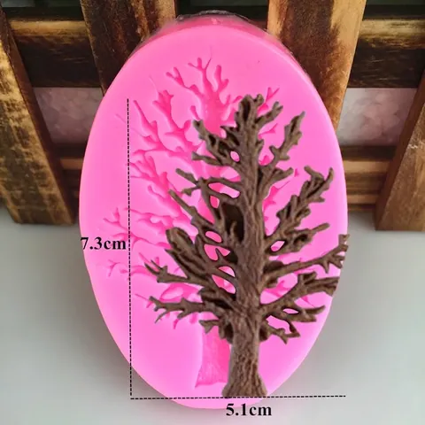 DIY Baumzweig Silikonform Für Fondant Tortendekoration Weihnachtsbaum Form Handgefertigte Bastel Backen Ton Harz Werkzeuge