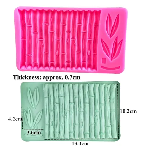 Bambusblatt Silikonform Fondant Kuchen Dekoration Schokolade Handgemachte Seife DIY Backwerkzeuge Chinesischer Stil Küchenbedarf